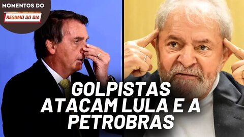 Bolsonaro acusa Lula de quebrar a Petrobras | Momentos Resumo do Dia