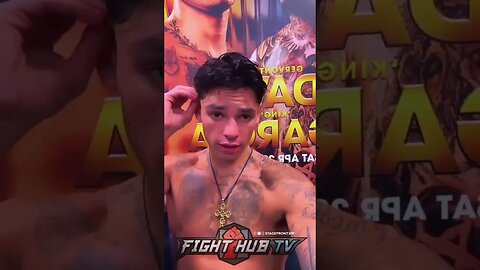 Ryan Garcia REACTS TO THE LOSS #shorts