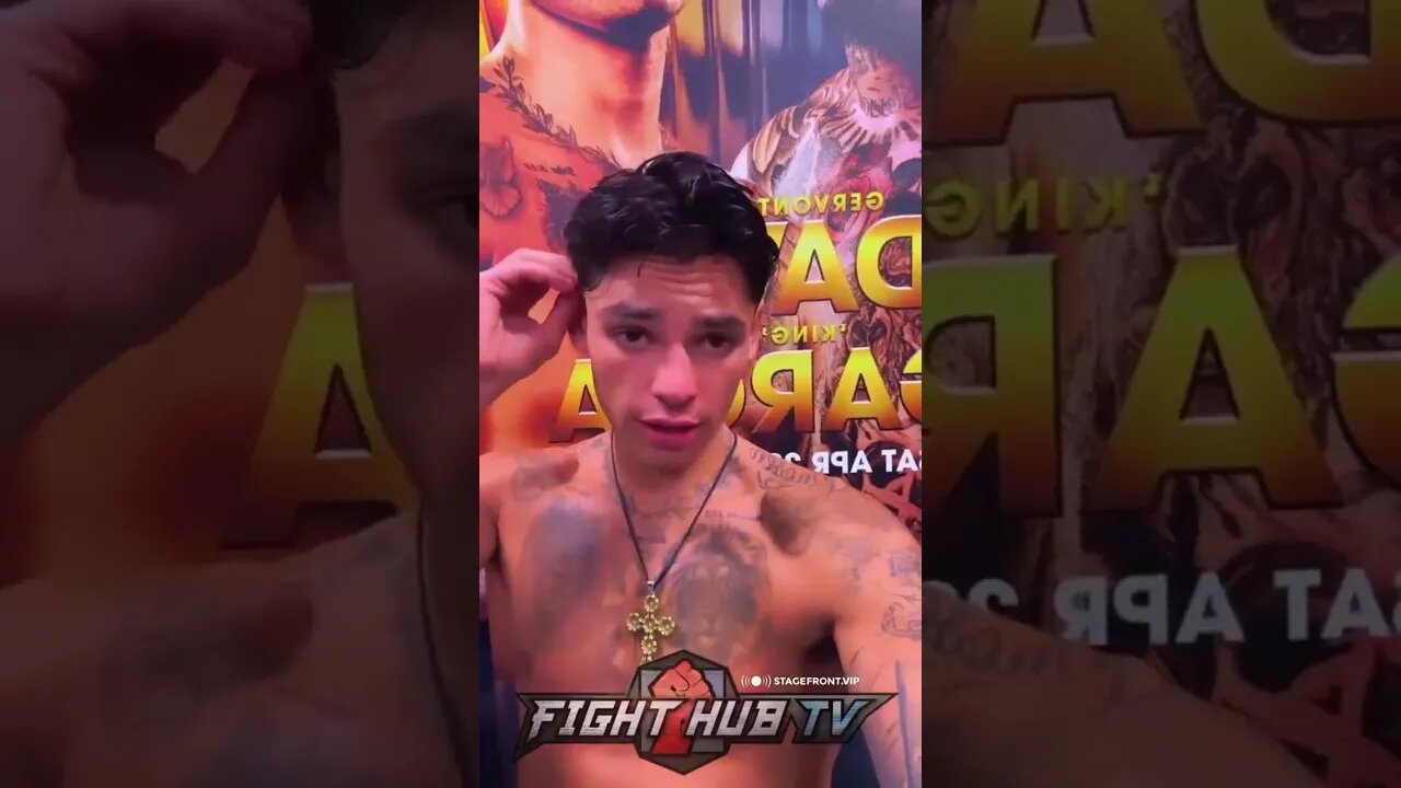 Ryan Garcia REACTS TO THE LOSS #shorts