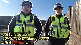 POLICE ATTEND BECAUSE "SOMEONE IS WALKING AROUND WITH A CAMERA"!! 👮‍♂️📸❌💩🎥