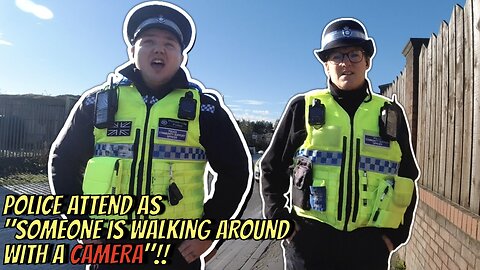 POLICE ATTEND BECAUSE "SOMEONE IS WALKING AROUND WITH A CAMERA"!! 👮‍♂️📸❌💩🎥