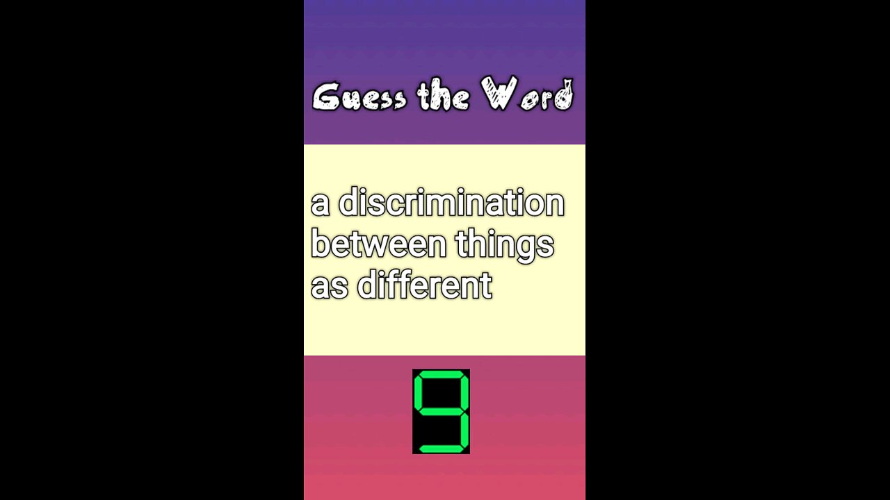 Guess the Word | English | Level 1