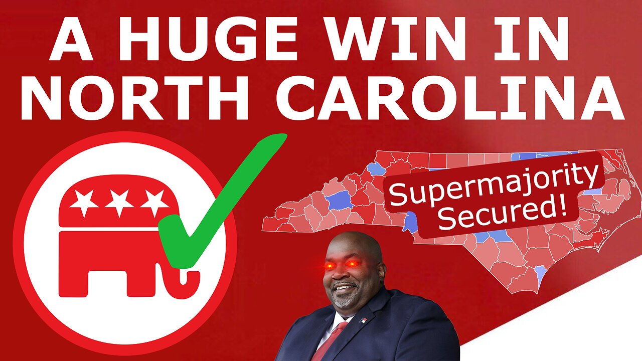 A HUGE WIN! - North Carolina Dem SWITCHES to GOP, Cementing Veto-Proof Majorities in Both Houses
