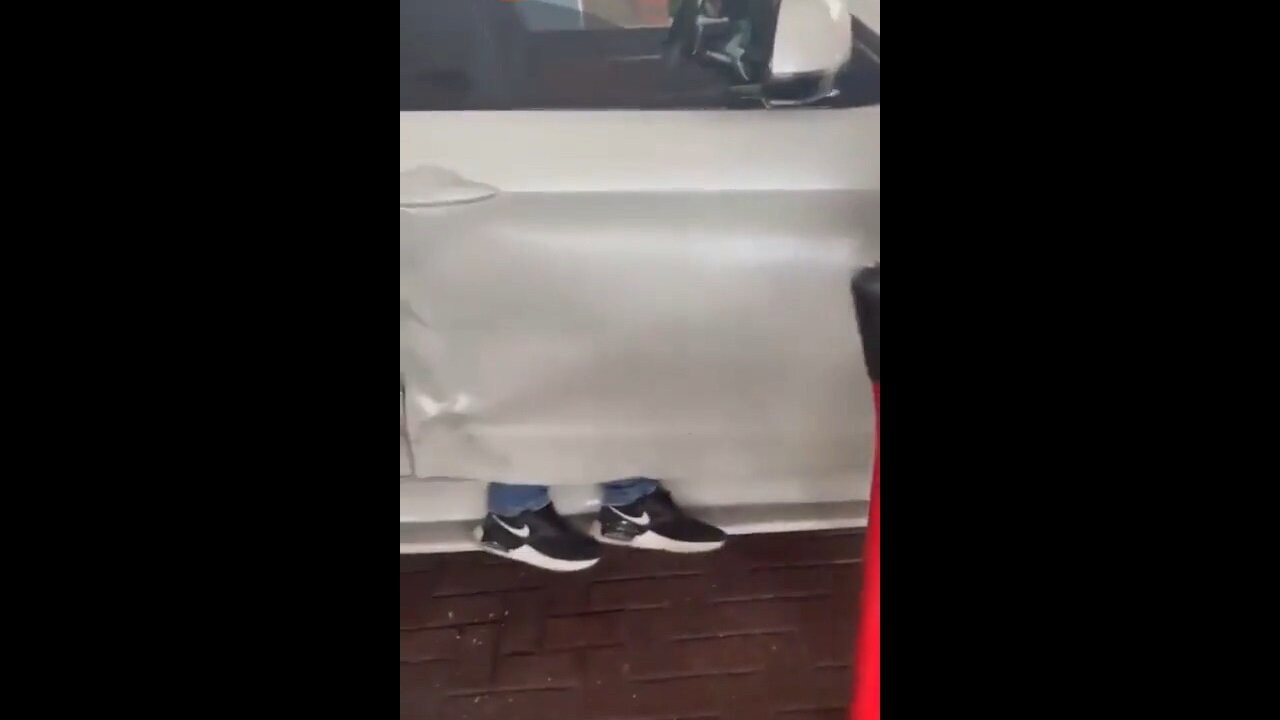 Dude Gets His Lower Legs Obliterated In The Car Door During Road Rage Incident At A Gas Station