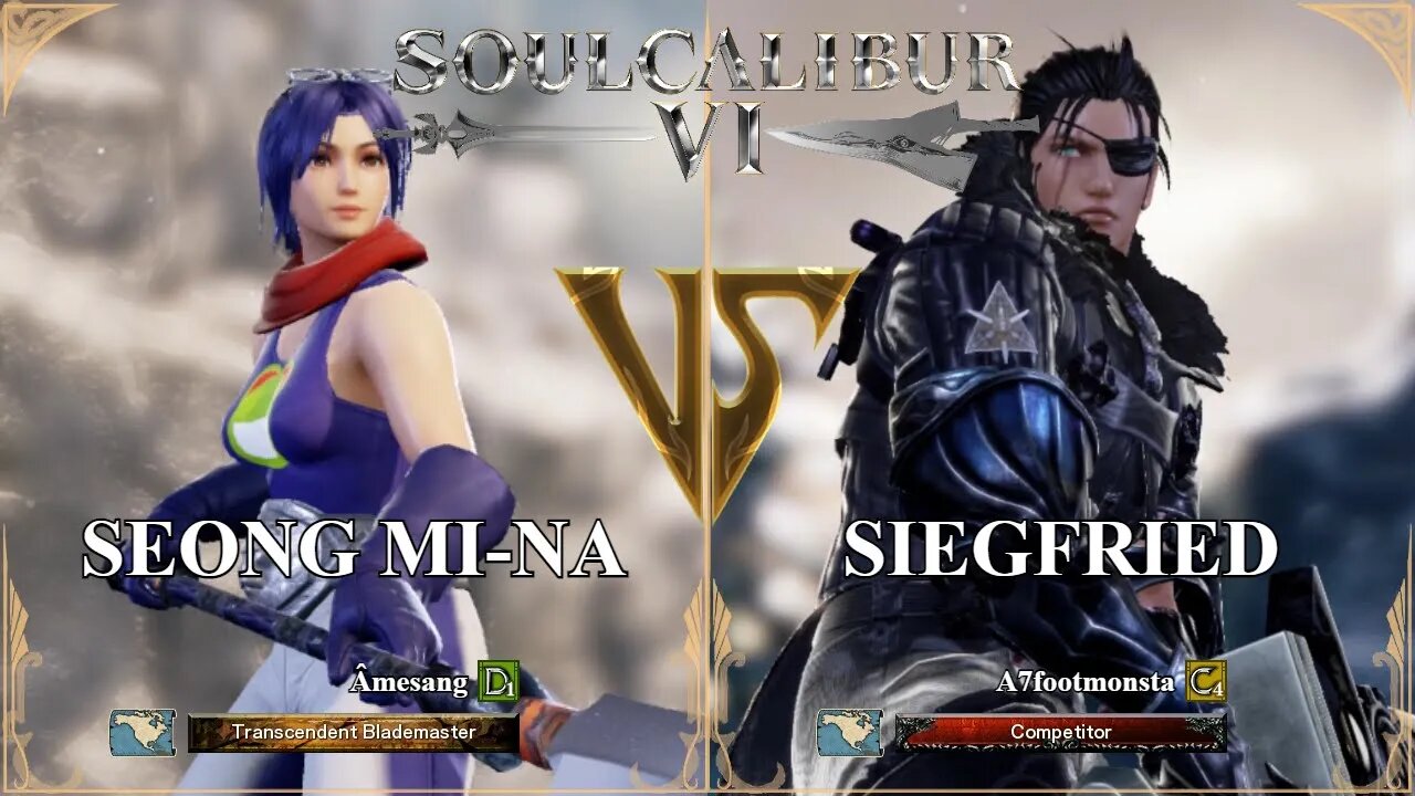 Seong Mi-na (Amesang) VS Siegfried (A7footmonsta) (SoulCalibur VI — Xbox One Ranked)