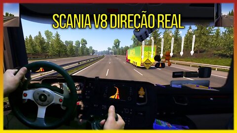 ▶️POV - DIREÇAO REALISTA - SCANIA NEW 750 MOTOR CUMMINS V8 - Logitech G25
