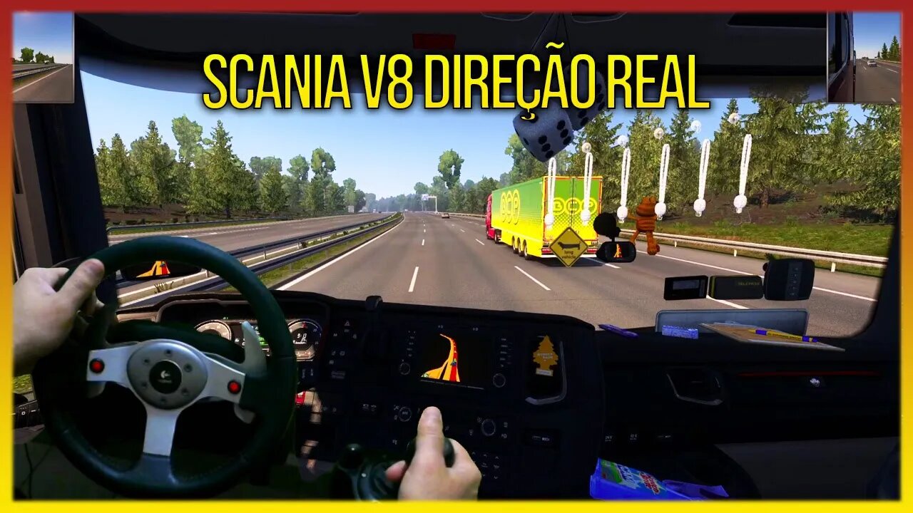 ▶️POV - DIREÇAO REALISTA - SCANIA NEW 750 MOTOR CUMMINS V8 - Logitech G25