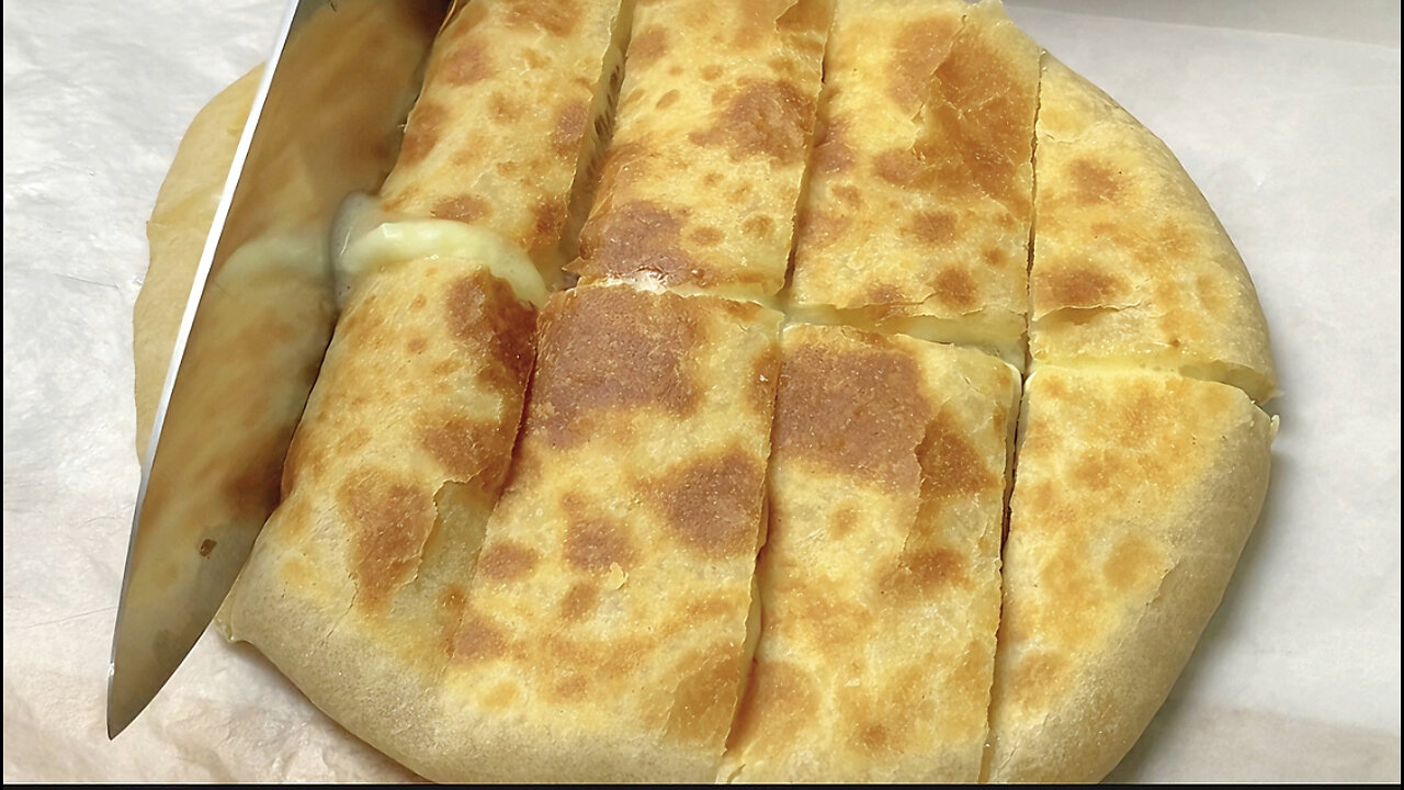 Cheese Potato Bread baked in fry pan | Easy Stovetop Recipe