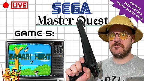 Safari Hunt | World Record Speed Run | The Sega Master Quest | Game 5: Safari Hunt (1986)