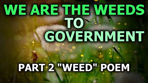 We Are The Weeds To Government