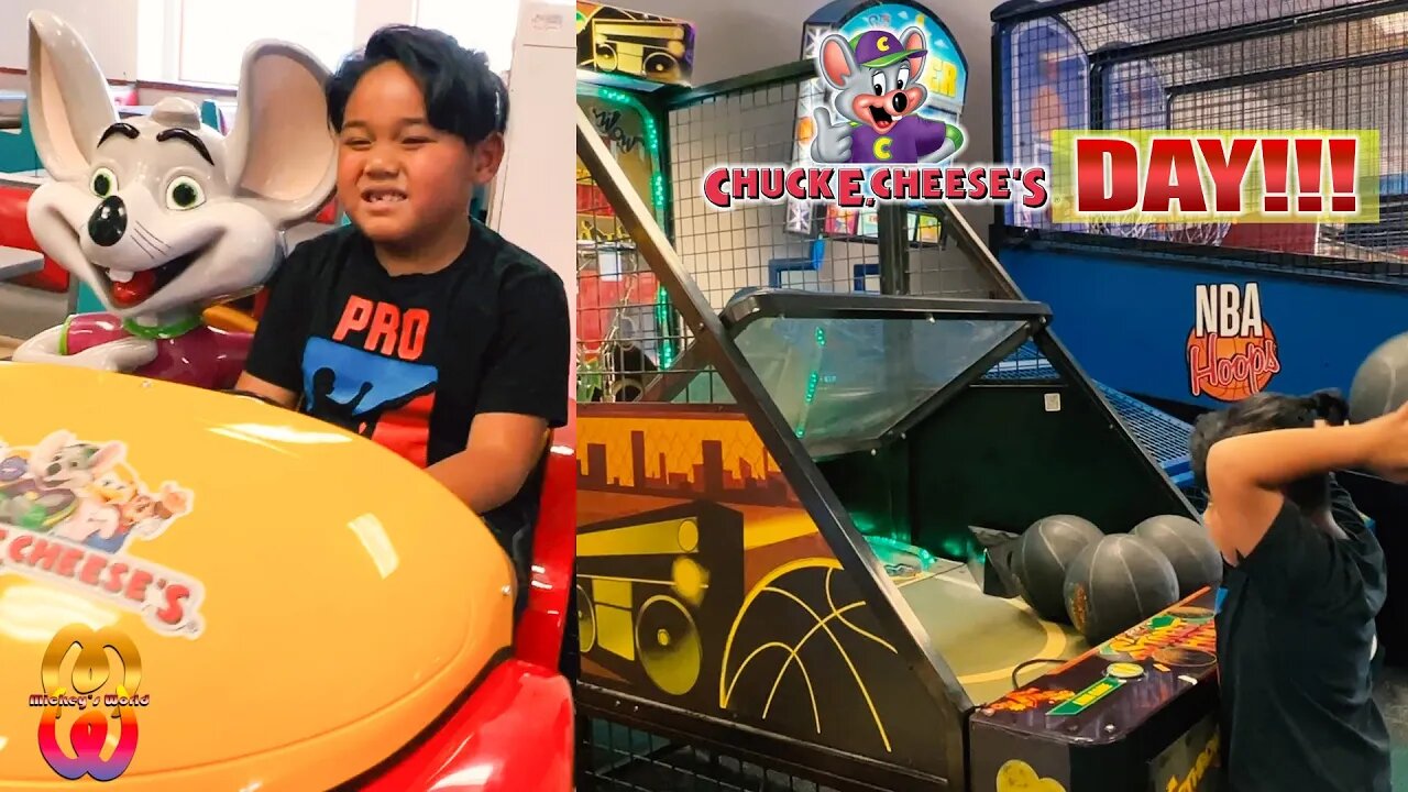 Chuck E Cheese Day!! Yaaaay!!! | Mickey's World