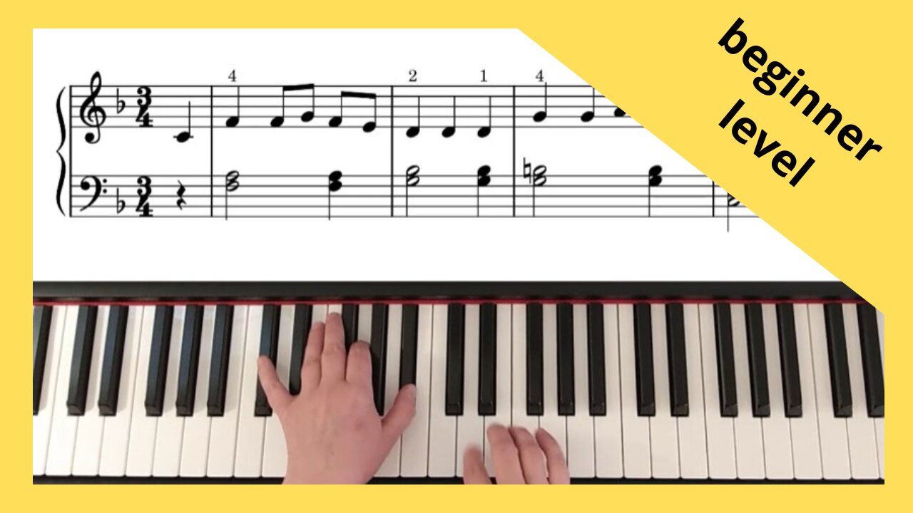 We Wish You A Merry Christmas (easy piece for piano)