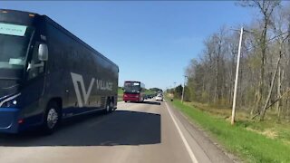 Traffic to the Whistling Straits