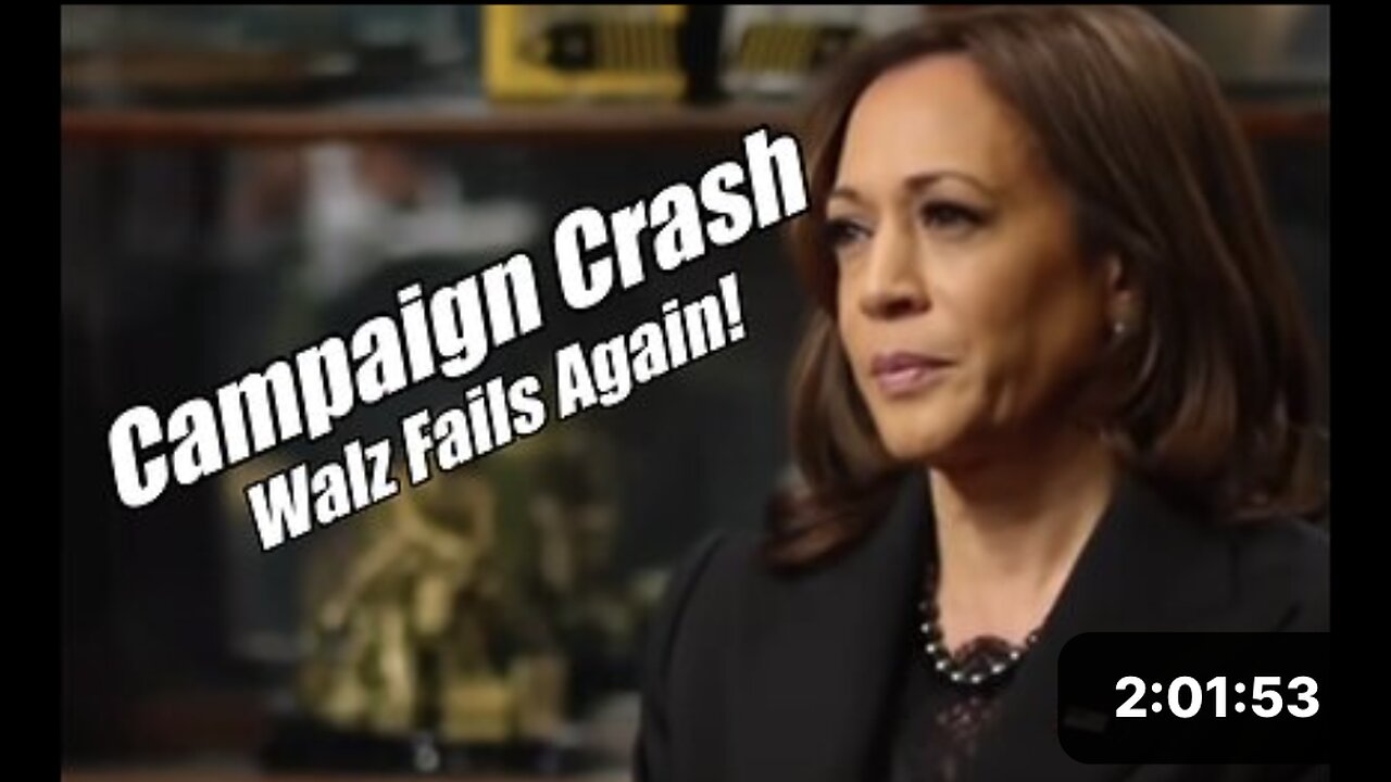 Kamala Campaign Crash. Walz Fail. PraiseNPrayer. B2T Show, Oct 14, 2024