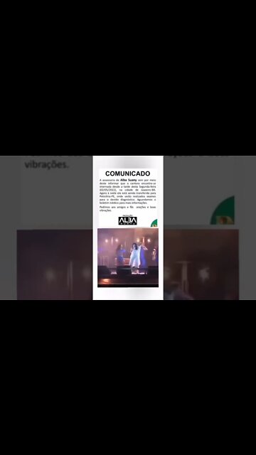 Cantora Alba Suany ex-Desejo de Menina continua internada. Lives na Descrição