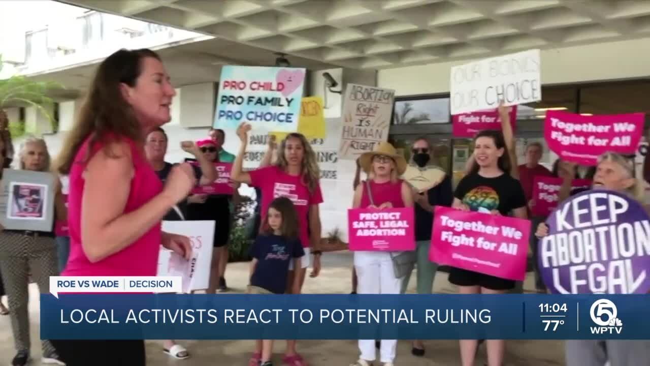 Rally held in West Palm Beach to fight Roe v. Wade reversal