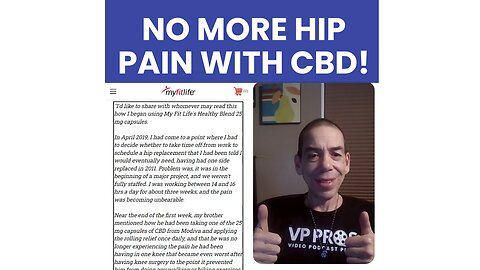 James Brooks: My Fit Life CBD Transformed My Hip Pain!