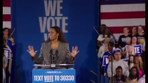 TRUMP’s FEAR FIRES SPREADING TO YOU! Michelle Obama at Montgomery PA rally