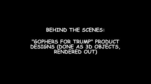 Behind The Scenes for the "MAGA SHACK - Gophers For Trump" Product Designs