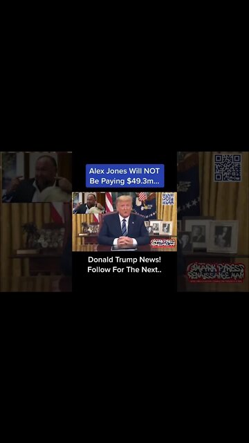 Trump Reacts To Alex Jones $49.3m Verdict…