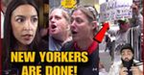 CHAOS ERUPTS! AOC Gets Kicked Out of NYC By Angry New Yorkers as Migrant crisis hits BREAKING POINT