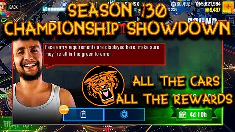 CSR2: season 120 Championship Showdown - All the cars- All the Rewards