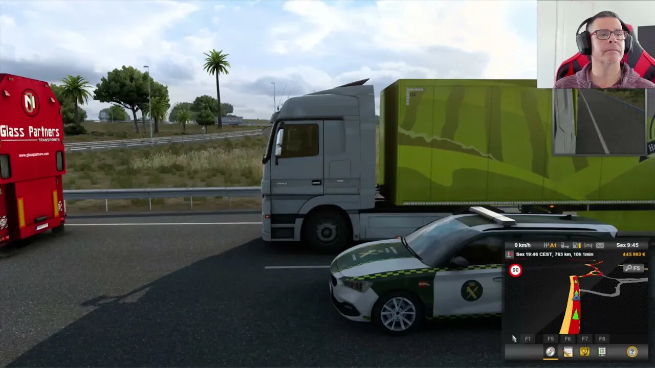 EURO TRUCK SIMULATOR 2 IBERIA DLC #15 FOMOS DE HUELVA PARA VIGO COM PASSAGEM PELO GRAGÃO