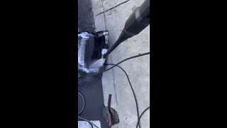 Cleaning rubber floor mats