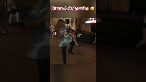 Country swing dance partner aerials || Single leg spin