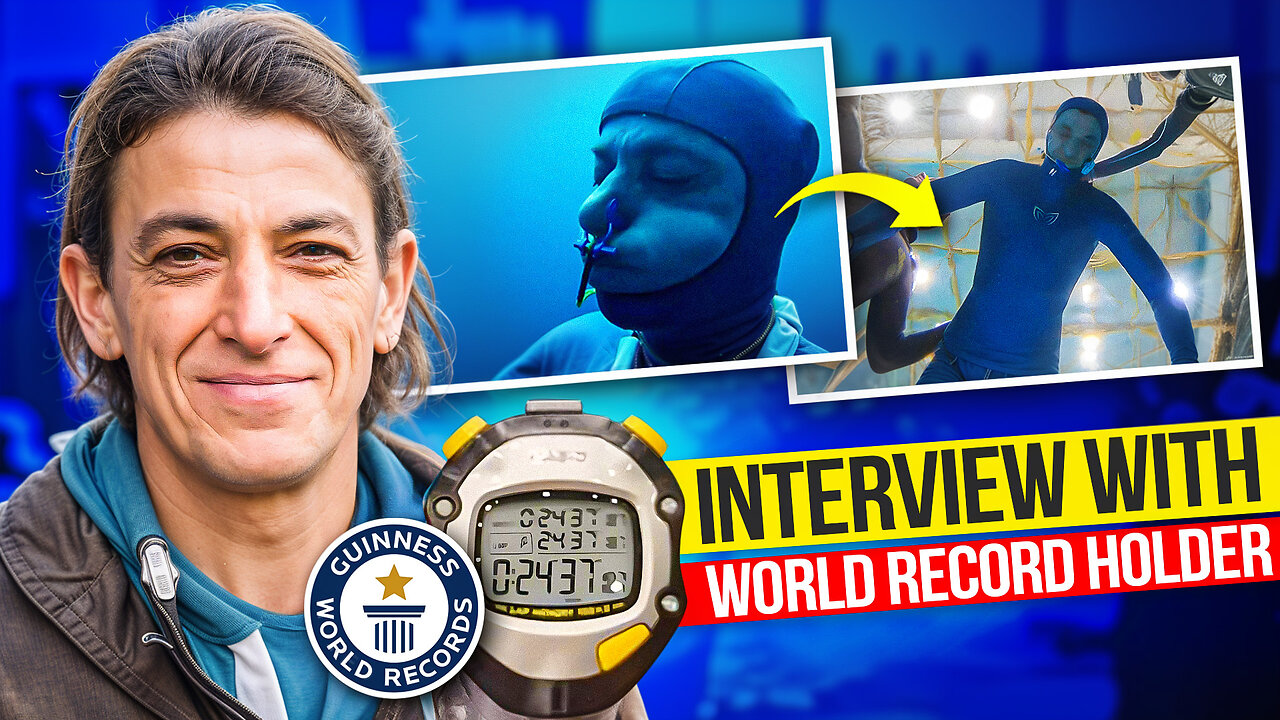 The Longest Ever Breath Hold: WORLD RECORD! 24 Minutes Underwater!