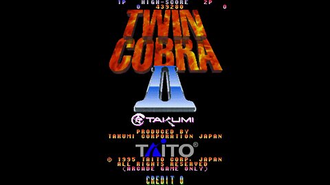 Twin Cobra II Arcade Game, Taito 1995, Longplay