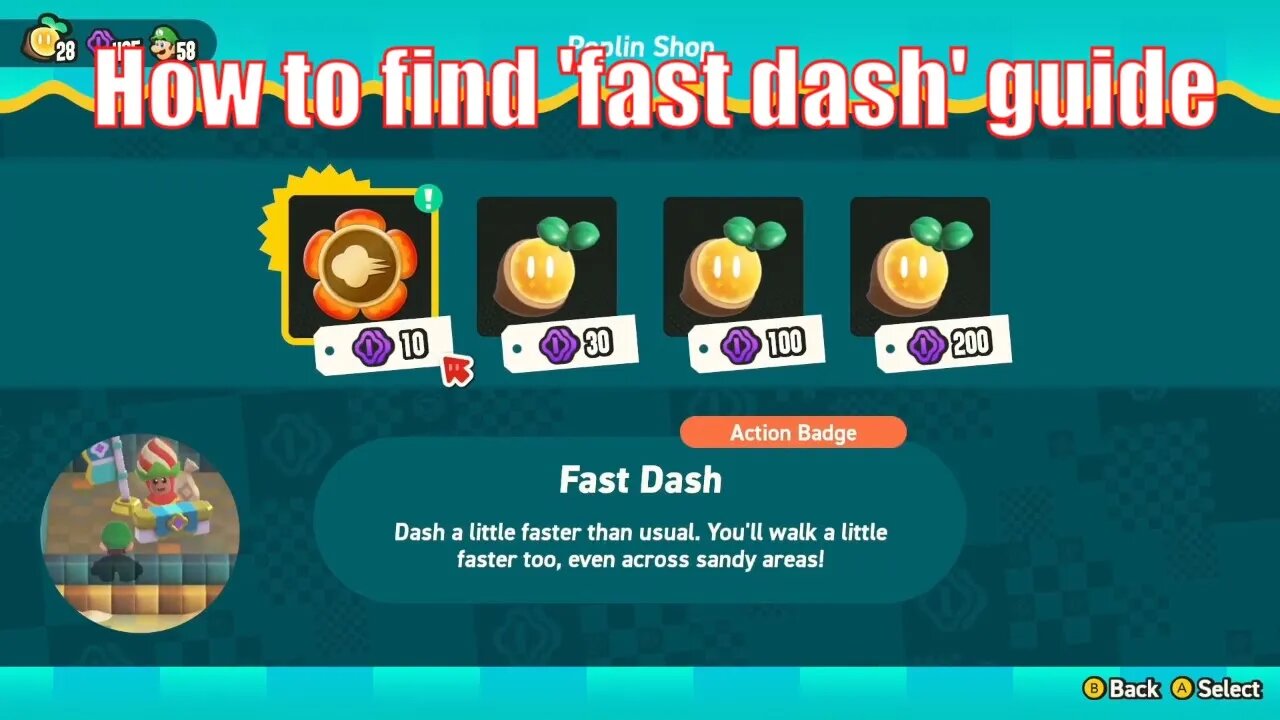 How to find the secret fast dash badge guide | Super Mario Bros. Wonder