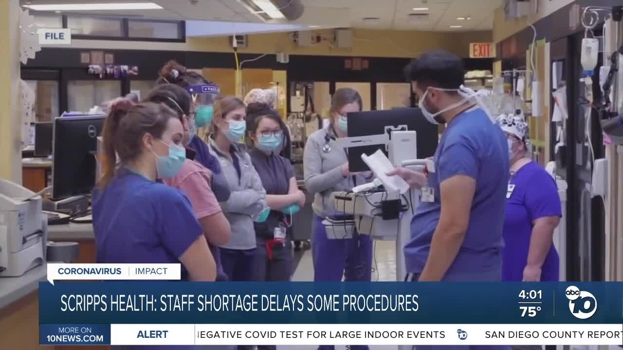 Scripps Health: Staff shortage delays some procedures