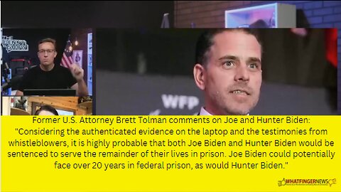 Former U.S. Attorney Brett Tolman comments on Joe and Hunter Biden: