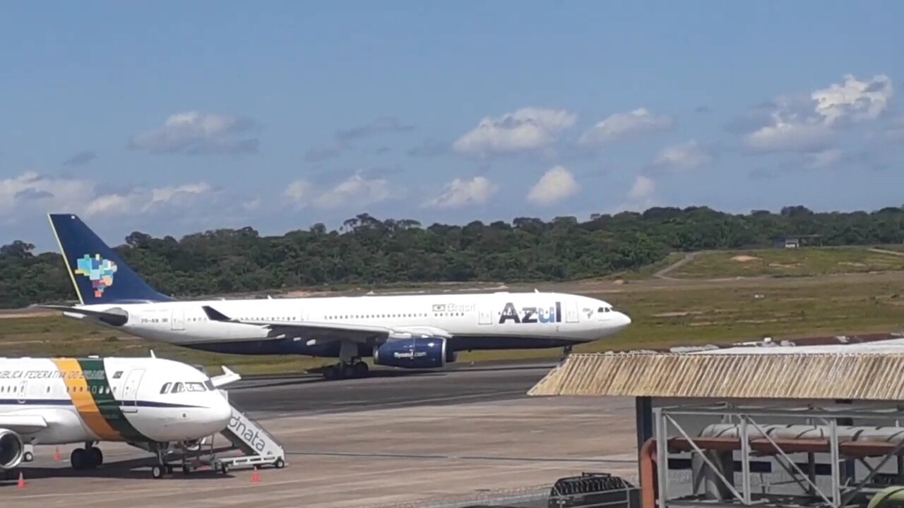 Airbus A330 PR-AIW pousa em Manaus vindo de Campinas