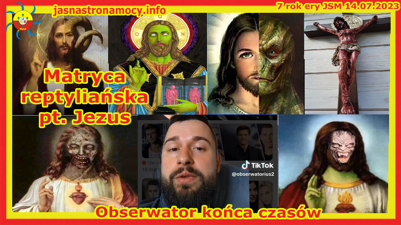 Matryca reptyliańska pt. Jezus Obserwator końca czasów