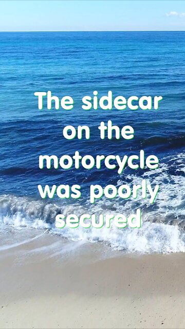 Joke. Motorcycle sidecar