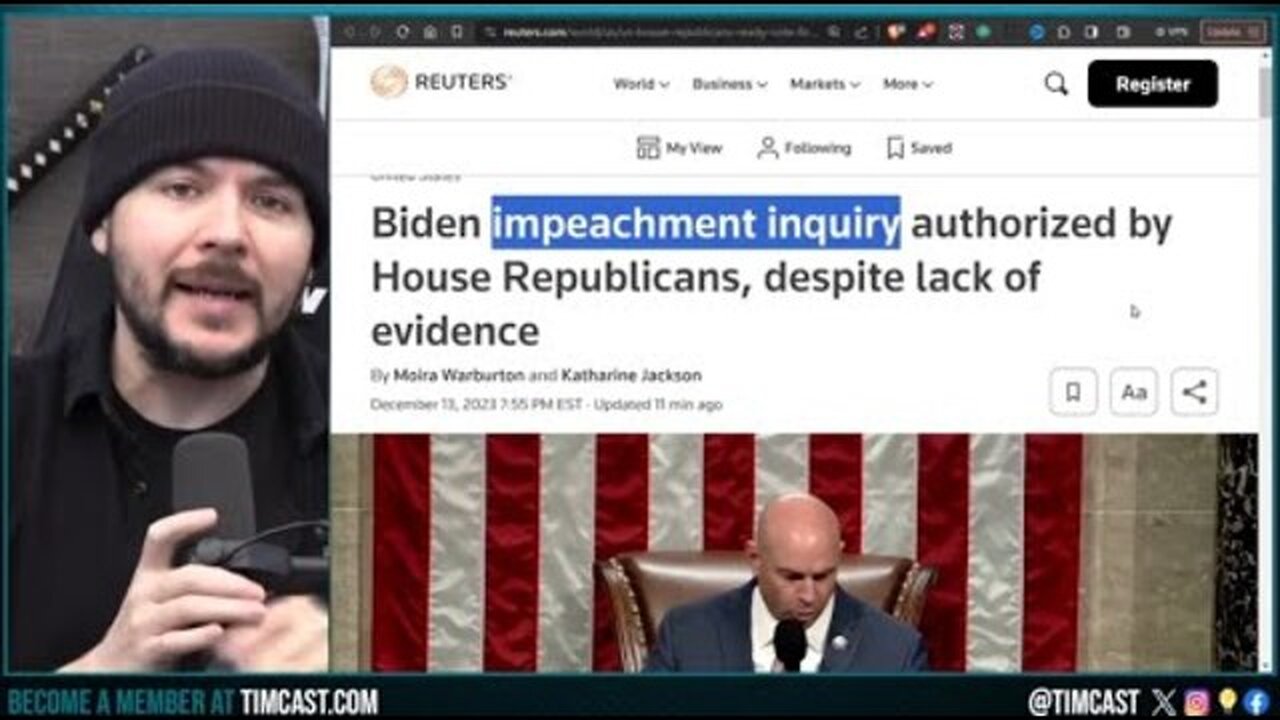 BIDEN IMPEACHMENT BEGINS, MEDIA LIES CLAIMING NO EVIDENCE AS GOP VOTES TO START IMPEACHMENT INQUIR..