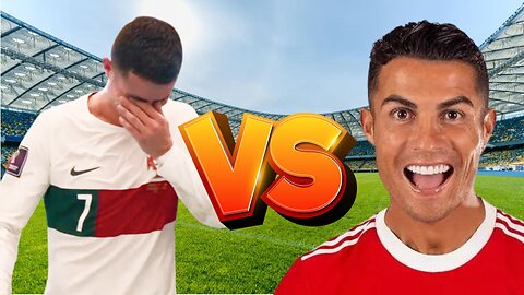 Ronaldo Happy Vs Ronaldo Crying