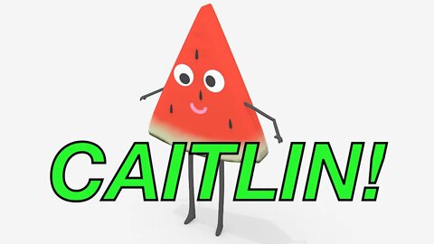Happy Birthday CAITLIN! - WATERMELON Birthday Song
