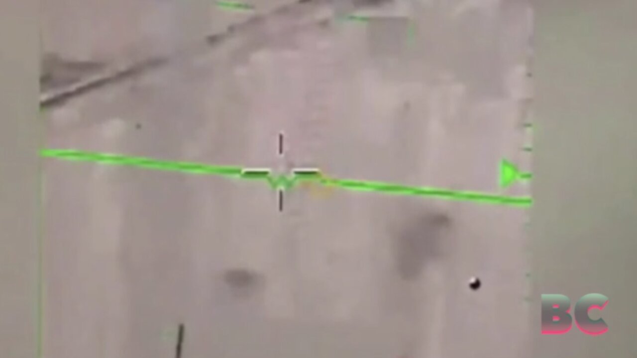 Pentagon releases video of metallic UFO over Middle East