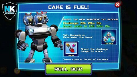 Angry Birds Transformers - Cake Is Fuel! - Day 5 - Featuring Grey Slam Grimlock