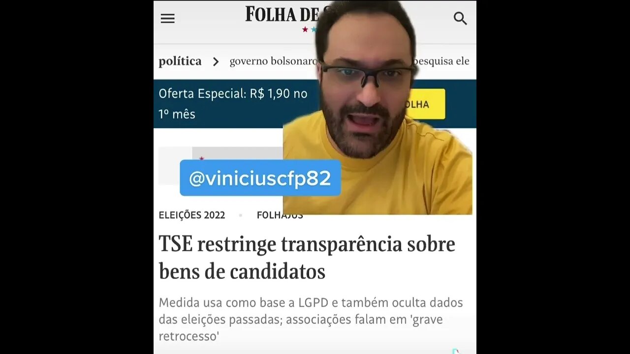 ABSURDO! TSE vai restringir a transparência sobre bens dos candidatos