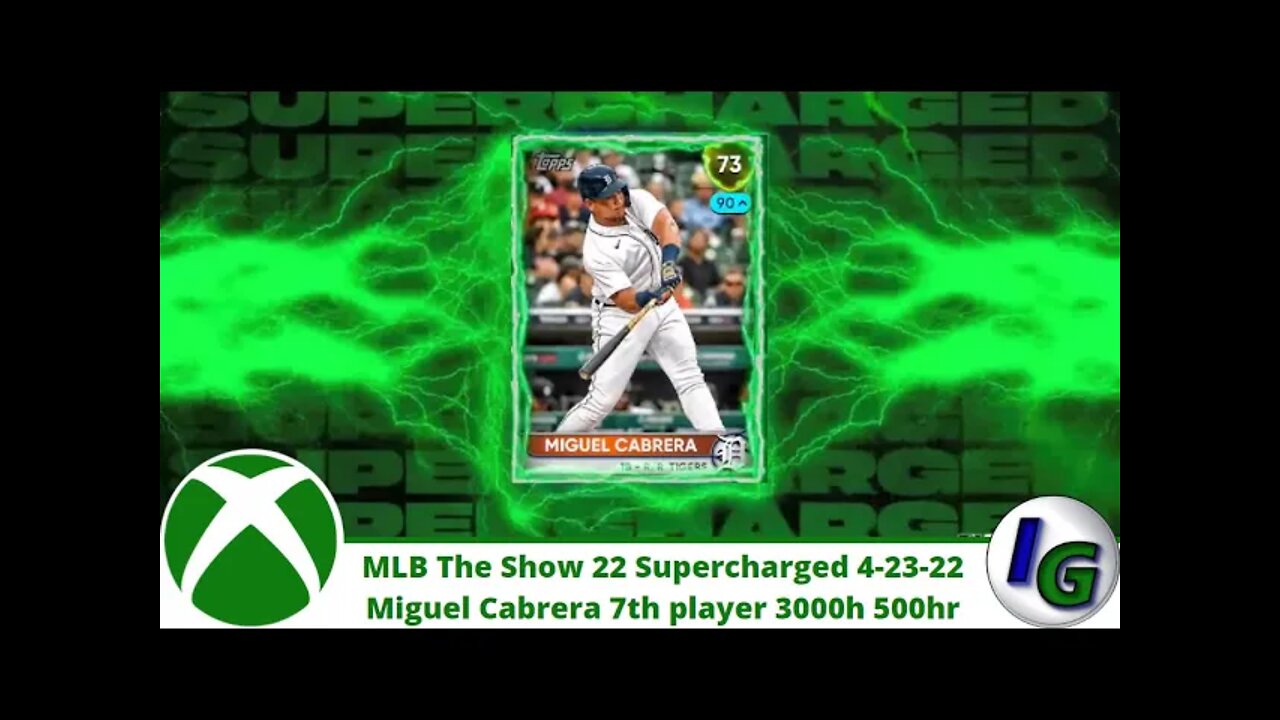 MLB The Show 22 Miguel Cabrera Supercharged 7th player in MLB History to hit 3000h and 500hr career