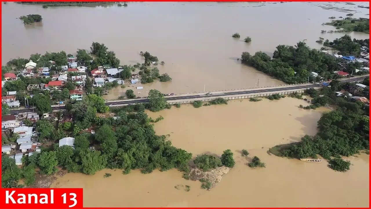 Typhoon floods Philippine villages and damages airports