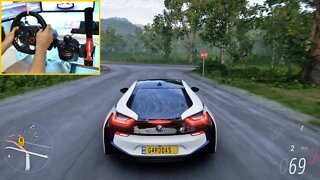 BMW I8 FORZA HORIZON 5 GAMEPLAY Steering Wheel + Shifter G29