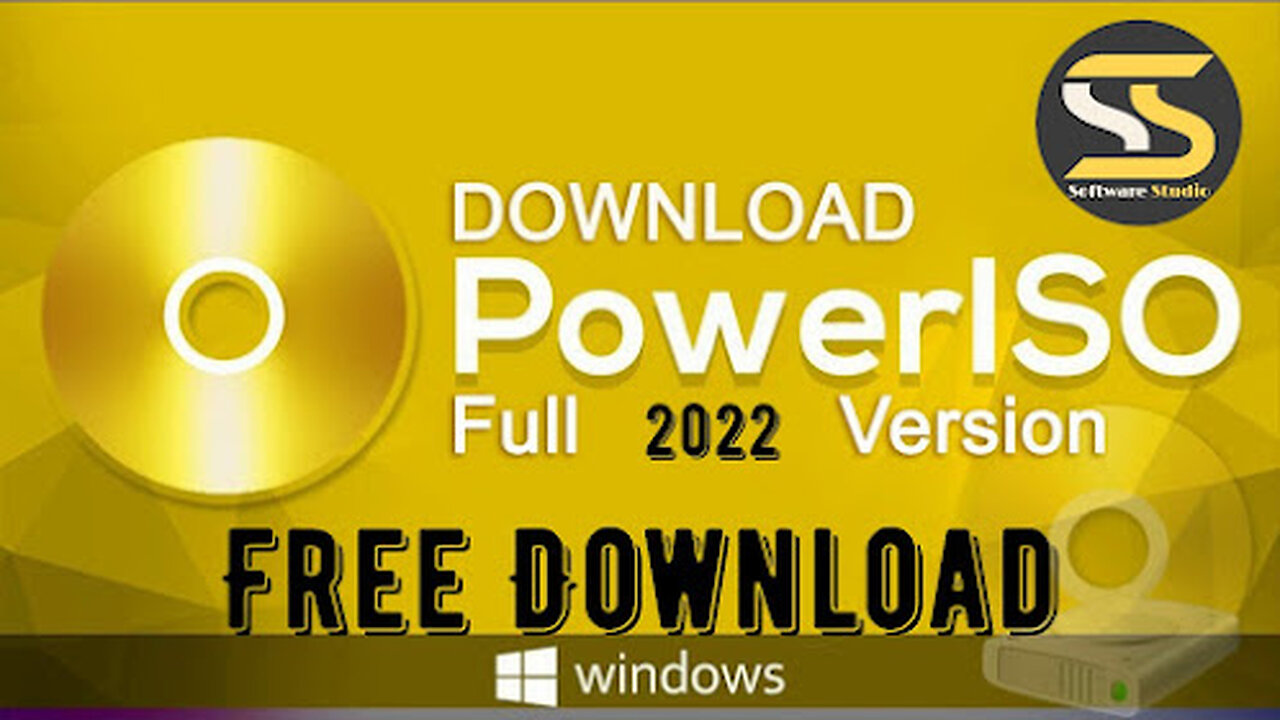 How To Download Power ISO📀 For Free | Power ISO📀 bootable USB Windows 10 | Software Studio