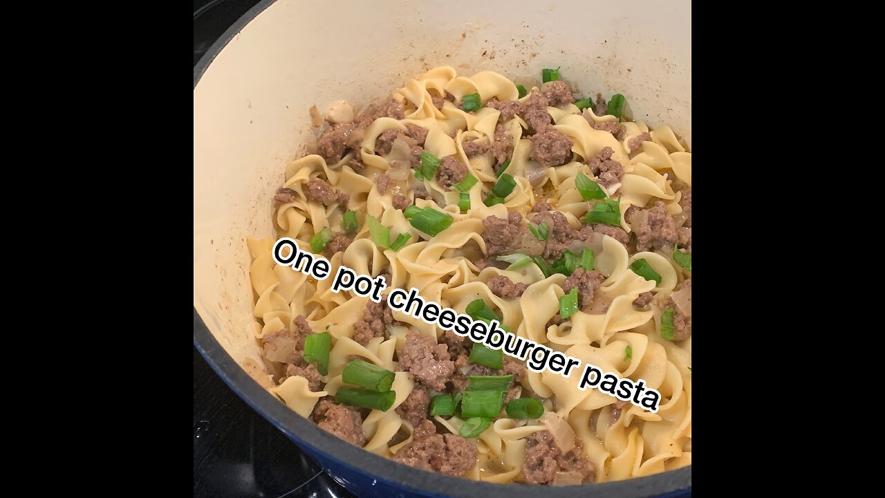 One Pot Cheeseburger Pasta Dinner!