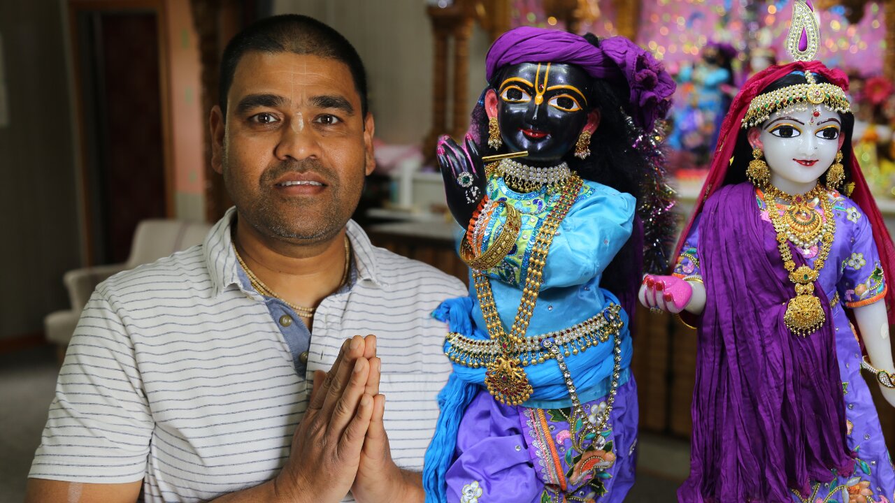 Inside the Milwaukee temple dedicated to the Hindu god Krishna