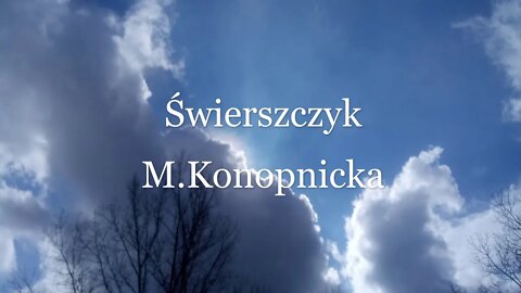 Świerszczyk - M.Konopnicka